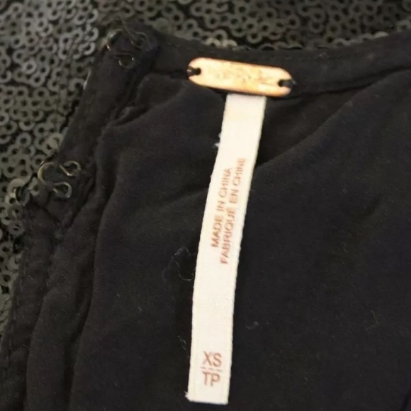 Free People Liquid Shine Shift Sequin Mini Dress - Picture 5 of 8